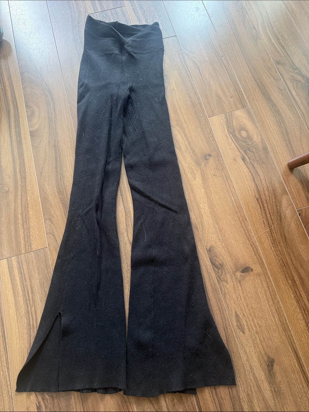 NBD BRAND - Black Knit Flared Pants